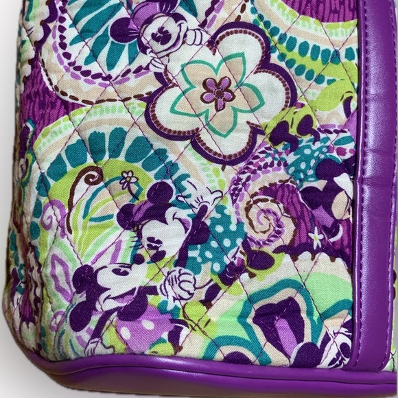 Vera Bradley Disney Mickey Tote Plums Up Large - Picture 9 of 11
